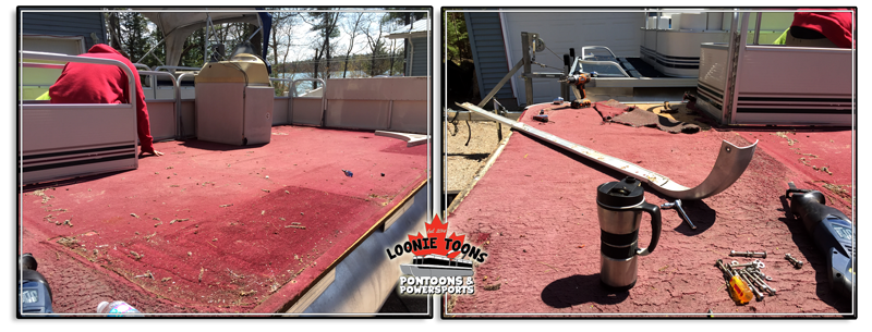 Loonie Toons Pontoons and Power Sports Pontoon Boat Upholstery Repair, Update and Modification